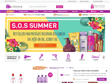 Tablet Screenshot of belissimacosmeticos.com.br